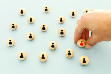 abstract photo of connectivity concept, Linking entities, Hierarchy and HR