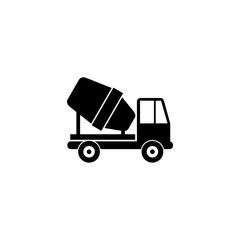Concrete mixing truck icon
