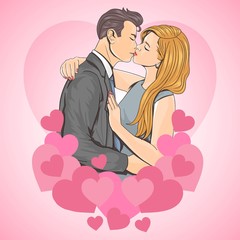 KISS VALENTINE VECTOR EPS