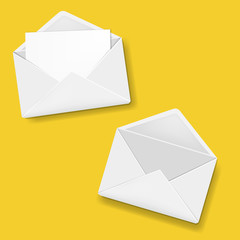 Envelope Collection Yellow Background