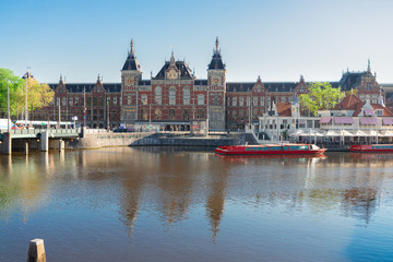 Obraz premium cityscape of Amsterdam at night