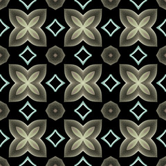 Seamless pattern background with multi-colored wavy lines.