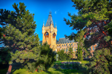 Naklejka premium The Palace of Culture edifice in Iasi, Romania.