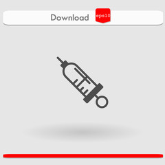 syringe vector icon