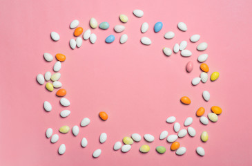 Chocolate Eggs on Bright Background, Sweet Easter Treat