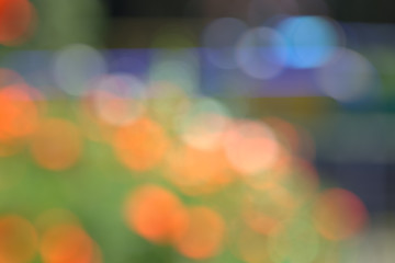 Abstract blurry background with defocused bokeh light elements