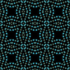 Seamless abstract pattern background with a variety of colored circles.