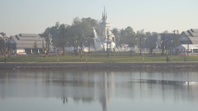 The crematorium of a popular Thai Buddhist monk Luang Phor Koon Parisutho at the Buddhamonthon in Khon Kaen, Thailand.