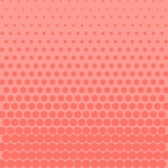 Pink halftone gradient dots background. Vector illustration.