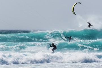 Kite surfer capo verde 