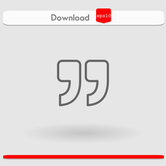 quotation vector icon