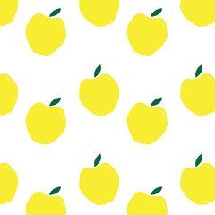 quince pattern in a white background. vector design illustration