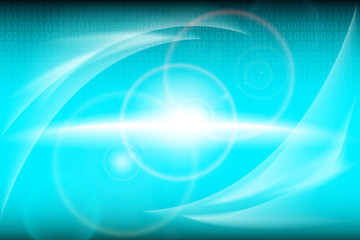 Abstract blue futuristic background.