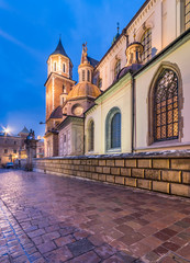 Wawel cathedral and Sigismund chapel famous for its golden roof, Krakow, Poland © tomeyk