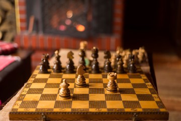 chess game. chess board