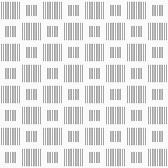 Vector seamless pattern of striped squares. Vertical lines.