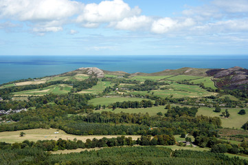Landscapes of Ireland.Shore of the Irish Sea.
