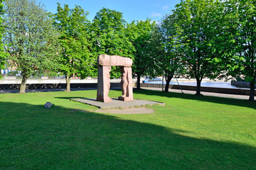 Kant island, formerly Knaiphof island, on a Sunny summer day. Kaliningrad, Russia