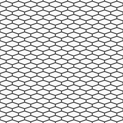 Abstract seamless pattern of elongated hexagons.