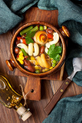 Minestrone traditional italian soup
