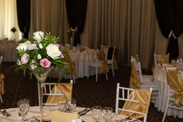 Floral Arrangement at Banquet Hall