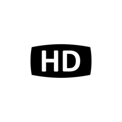 video movie HD  icon. Signs and symbols can be used for web, logo, mobile app, UI, UX