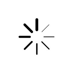 Progress loading icon. Signs and symbols can be used for web, logo, mobile app, UI, UX