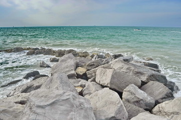 Rocky Beach in Key West, Florida, USA