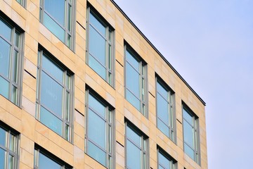 Fragment of new business center building