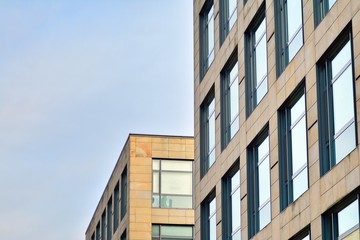 Fragment of new business center building