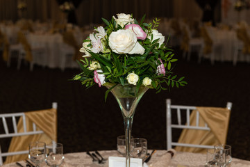 Floral Arrangement at Banquet Hall