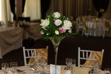 Floral Arrangement at Banquet Hall