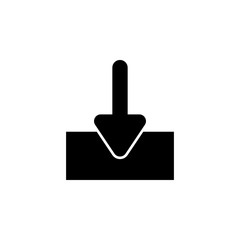 Down, download, guarder icon. Signs and symbols can be used for web, logo, mobile app, UI, UX