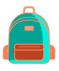 Backpack icon - vector school symbol - travel icon