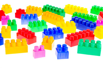 Details and elements of the toy children's plastic color designer