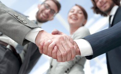business handshake.the concept of partnership