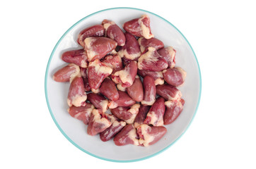 Chicken liver, spices, ingredients for cooking