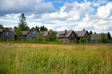 rural settlement with some houses