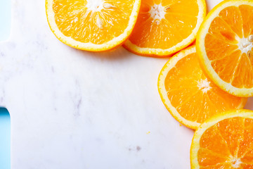 Orange fruit slices