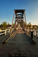 wooden bridge in Greifswald Wieck