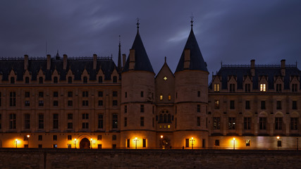 Fototapeta premium Paris, France - January 26, 2019: Former prison named Conciergerie in Paris