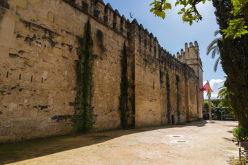 Exterior view of the Alcazar of the city of Cordoba, Spain - 251082193