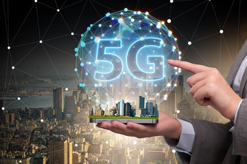 5g concept of internet connection technology