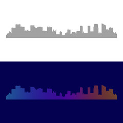 Obraz premium City Modern Abstract Halftone Dots Background