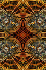 Unique 3d computer generated illustration of artistic abstract fractal patterns artwork background