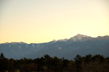 甲斐駒ケ岳・北岳・山脈