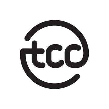 letter tcc initial logo icon vector template