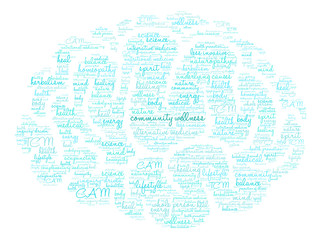 Fototapeta na wymiar Community Wellness Word Cloud on a white background. 