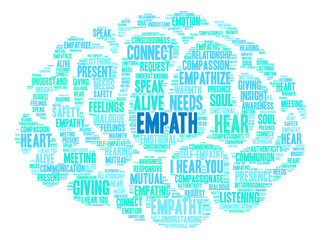 Obraz premium Empath Word Cloud
