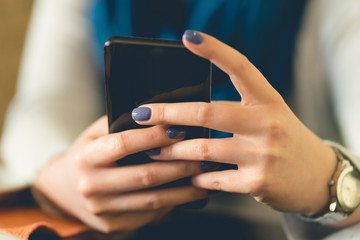 woman using smart phone